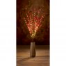 Premier Decorations Premier Set Of 3 Red Holly Berry Branch - 1m