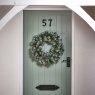Premier Decorations Premier Snow Tipped Wreath White Berry And Cone  - 50cm