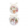 Premier Decorations Premier Decoupage Baubles 14pc - 75mm