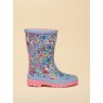 Joules Joules Girls Junior Welly Print Wellies