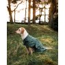 Towelling Dog Robe Green