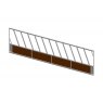 Bateman Diagonal Feed Fence C/w Timber Base - 19'4 Bateman Diagonal Feed Fence C/w Timber Base - 19'4