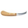 Hoof Knife Double Edged Wooden Handle