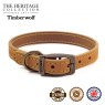 Ancol Timberwolf Leather Collar Size - 3/M 28-36cm