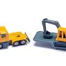 Siku Siku Super Series Low Loader W/excavator