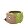 Apta Glazed Hedgehog Planter
