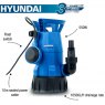 Hyundai Hyundai 550W Electric Clean and Dirty Water Submersible Water Pump / Sub Pump | HYSP550CD