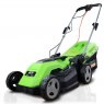 GardenTek 38cm Corded Electric 1600w/230v Roller Mulching Lawn Mower | GT38E