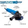 Hyundai Hyundai 900W Electric Angle Grinder | HYAG900E