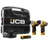 JCB 12V TWIN PACK 2.0AH LITHIUM-ION BATTERIES IN W-BOXX 102 POWER TOOL CASE | 21-12TPK-WB-2