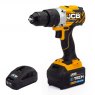 JCB 18V BRUSHLESS COMBI DRILL 5.0AH LITHIUM-ION BATTERY AND 2.4A CHARGER | JCB-18BLCD-5X-B