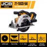 JCB JCB 18V Circular Saw 5.0Ah Lithium-ion battery and 2.4A Charger | 21-18CS-5X