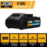 JCB JCB 18V E-TECH Li-ion Battery 3.0AH | 21-30LI-C