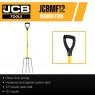 JCB Professional Manure Fork 4 Prong D Handle | JCBMF12