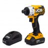 JCB JCB 18V Brushless Impact Driver 1x 2.0Ah Lithium-Ion Battery and charger | 21-18BLID-2X-B