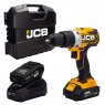 JCB 18V B/L Combi Drill 2x2.0Ah Lithium-Ion Battery and 2.4A Charger in W-Boxx 136 | 21-18BLCD-2-WB