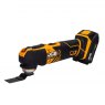 JCB JCB 18V B/L Combi Drill B/L Impact Driver Multi Tool Kit 2x 2.0ah Lithium-Ion Batteries and charger