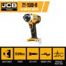 JCB JCB 18V Battery Impact Driver | 21-18ID-B, Bare Unit