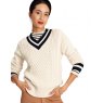 Joules Joules Ladies' Dawson V-Neck Cricket Jumper