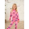 Lighthouse Girls' Pink Tractor Print Pyjamas