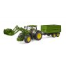 Bruder John Deere 7R350 Frontloader & Tipping Trailor