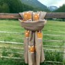At Home in the Country At Home in the Country Orchid Design Scarf