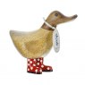 DCUK DCUK Natural Spotty Welly Ducky