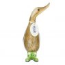 DCUK DCUK Natural Welly Floral Duckling